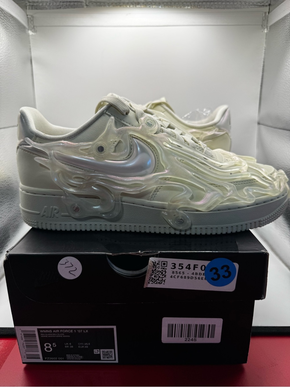 Nike Air Force 1 07 LX Sea Glass Womens Size 8.5 FZ2602-001 New In Box Deadstock